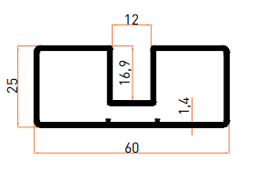 SMT7049B Küpeşte Profili