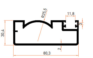 SMT7053B Küpeşte Profili