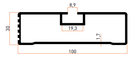 SMT7054B Küpeşte Profili