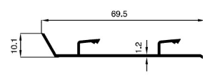 SMT7096P Süpürgelik Profili
