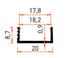 SMT7267B Kenar Kapama Profili