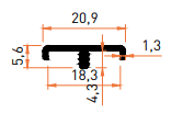 SMT7273B Kenar Kapama Profili