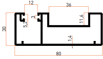 SMT7048B Küpeşte Profili