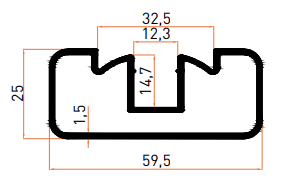 SMT7051B Küpeşte Profili