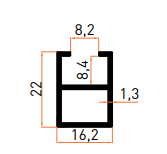 SMT7059B Küpeşte Profili