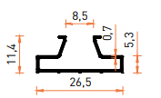 SMT7120B Askılık, Raf, Led ve Kulp Profilleri