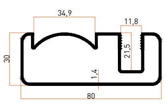 SMT7052B Küpeşte Profili