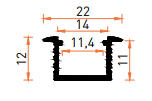 SMT7122B Askılık, Raf, Led ve Kulp Profilleri