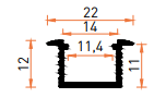 SMT7122B Askılık, Raf, Led ve Kulp Profilleri